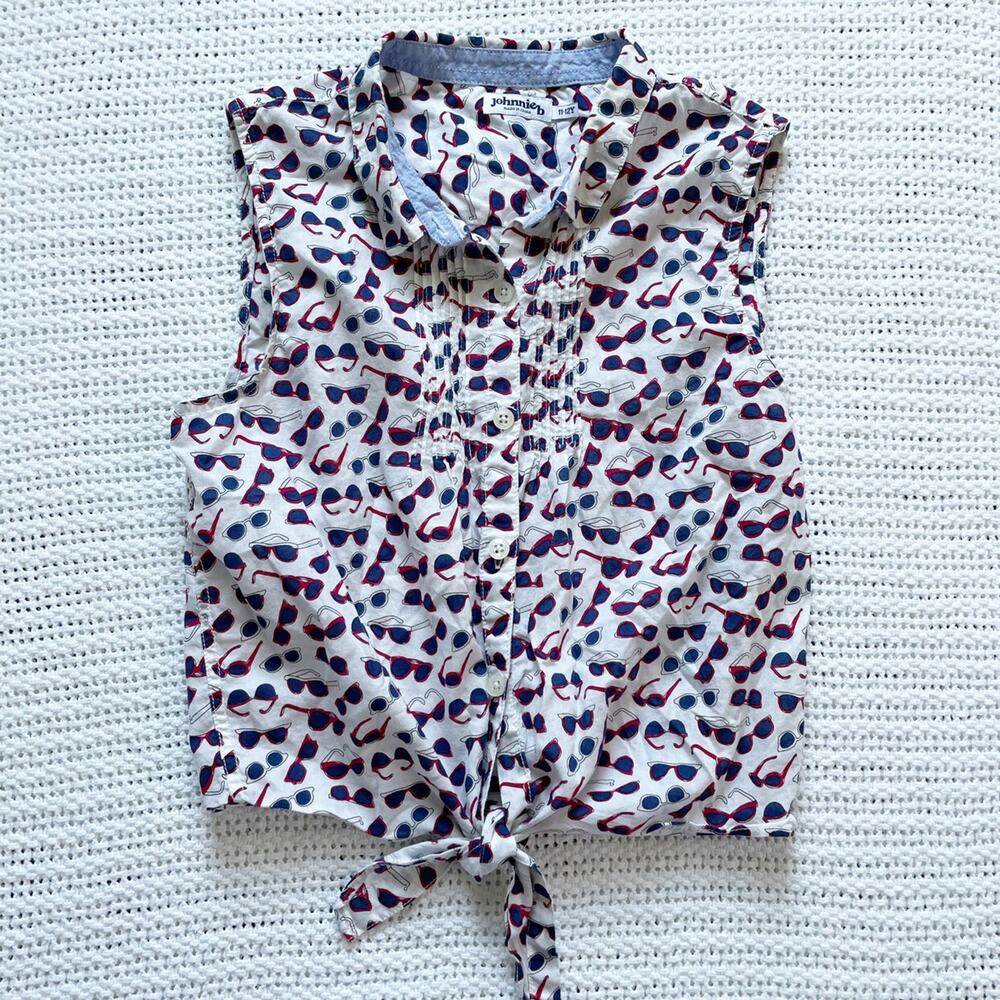 Johnnie B Sunglasses Sleeveless Button Down